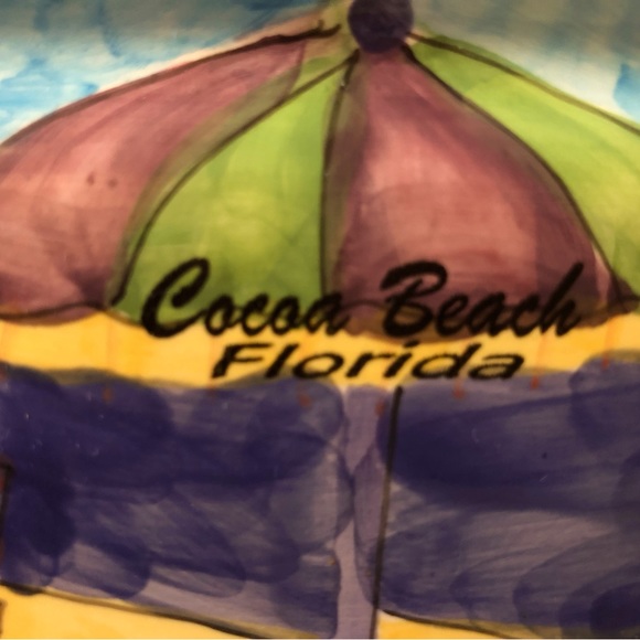 Vintage Cocoa Beach, Florida Ceramic Napkin Holder - Picture 2 of 4